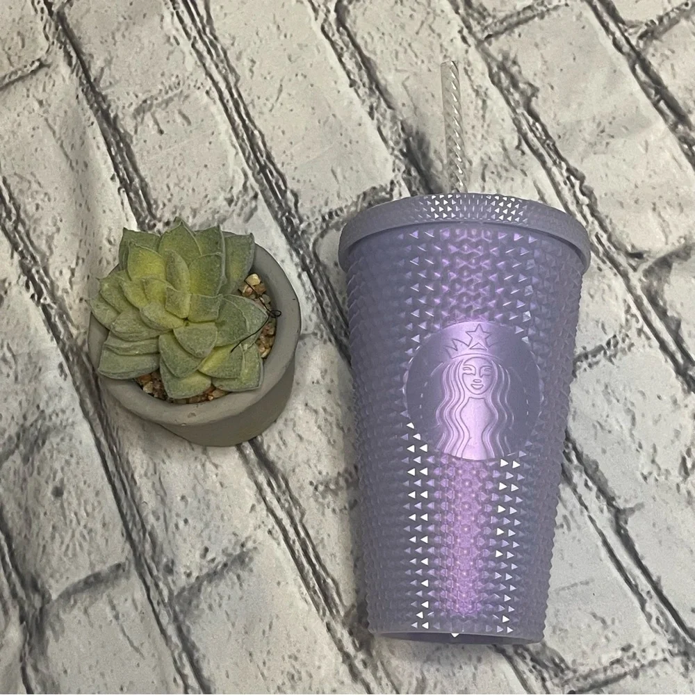 LIMITED EDITION Starbucks Winter Iced Lilac White 16oz Grande Cold Cup Tumbler